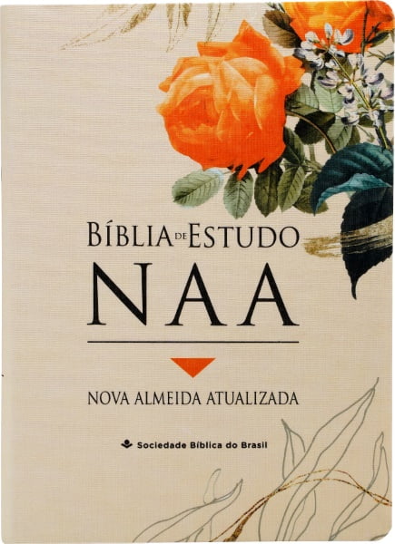 Bíblia de Estudo Nova Almeida capa lirica em tecido