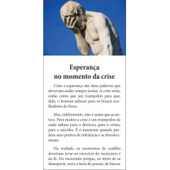 Folhetos para evangelismo - Esperança no Momento de Crise - 6011