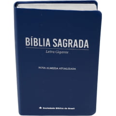 BÍBLIA LETRA GIGANTE CAPA AZUL LAMA FOSCO BÍBLIA LETRA GIGANTE CAPA AZUL LAMA FOSCO