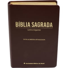 BÍBLIA LETRA GIGANTE CAPA MARROM LAMA FOSCO BÍBLIA LETRA GIGANTE CAPA MARROM LAMA FOSCO