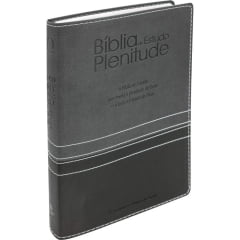 BIB. DE ESTUDO PLENITUDE  -capa cinza/preta